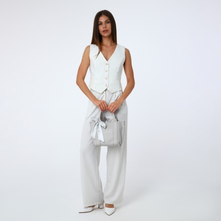 Bag Women's Tout with zipper, gray color-10