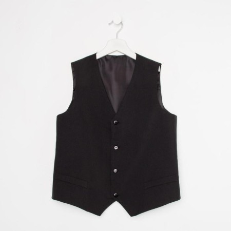 School vest for a boy, black color, height 122 cm