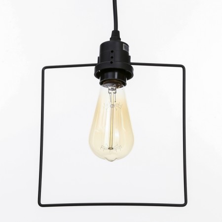 Economic light "Square" 1x40W E27 black 20x9x35-78 cm.
