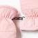 Mittens of winter children's minku, pink color, 15cm