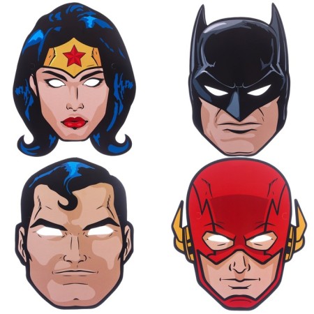 Set of carnival masks, 4 pieces, superheroes-1
