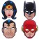 Set of carnival masks, 4 pieces, superheroes