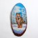 Panel on the saw "Winter. Tigerok", 57-62 cm, stone baby, vertical
