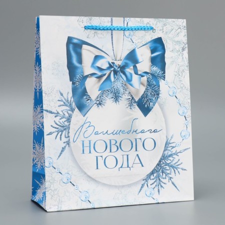 Laminated vertical "Snow History", ML 21 x 25 x 8 cm, New Year-1