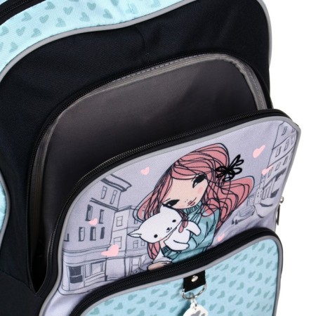 Barry backpack Erich Krause Ergoline 20l, 44 x 33 x 22 cm, Romantic Girl 58121-8