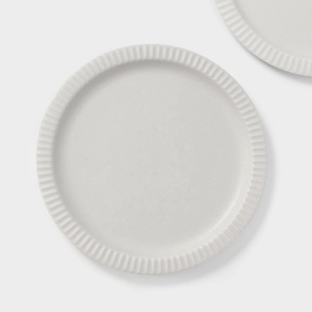 Magistro jarwah lausanne plates, d = 25 cm, dining, set 2 pcs, porcelain, gray-3