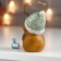 Polystone souvenir "Olesha with a knitted hat with a gift" 10x7x6.5 cm