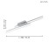 Palmital lamp, 2x10W LED, 3000K, 2600LM, chromium color