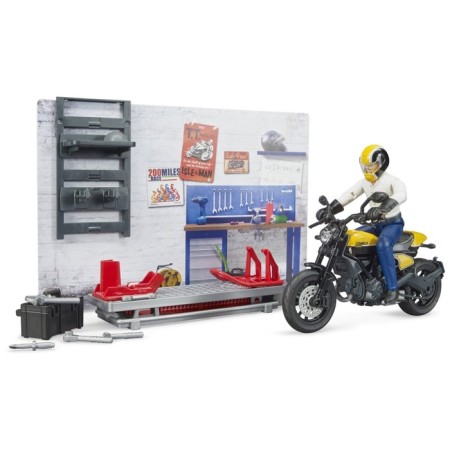 Game set repair set with yellow ducati