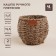 Sima Home straw's manual weaving, 15.5x15.5x12.5cm, round