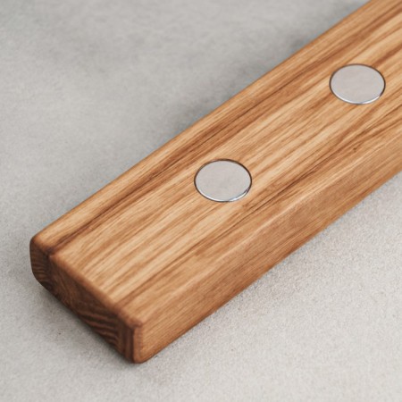 Holder for knives magnetic ADELICA, 30 cm, 5 knives, oak-5