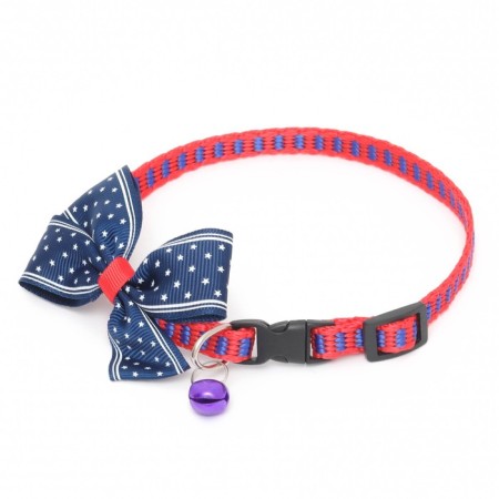 Collar "stars", 30 x 1 cm, kapron, blue-2