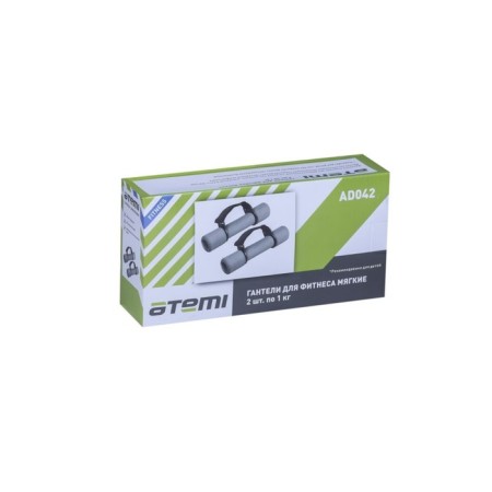 Neoprene dumbbells ATEMI AD042, 1 kg, NBR, 2 pcs-3