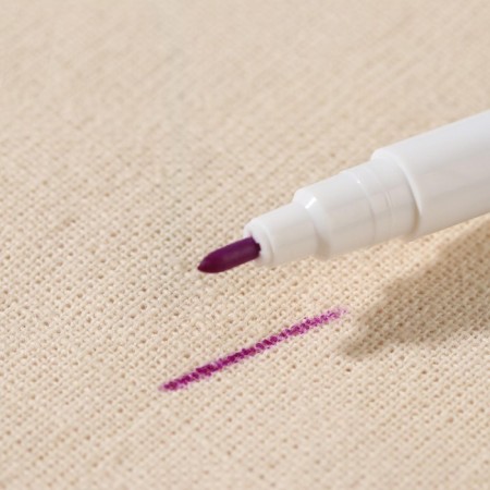 Fabric marker, self -permanent, 15 cm, purple color-1