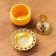 Kurilnitsa for incense powder and cones "bag", yellow, 10.5x6.9 cm