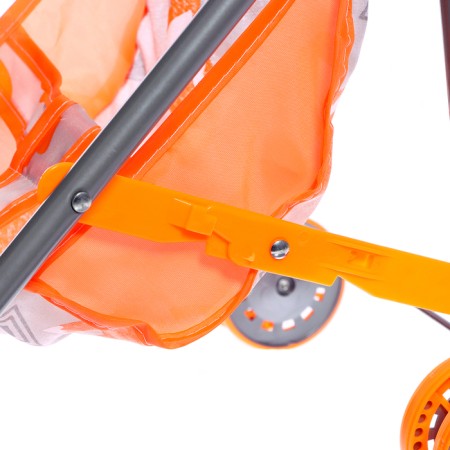 Summer stroller for dolls "Fox", metal frame-8