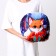 New Year's pillow round "fox", for the New Year