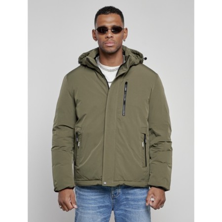 Sports male winter, size 60, khaki color-5