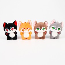 Мягкая игрушка "Кот" на брелоке, цвет МИКС