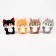 Soft toy "cat" on a key fob, color mix