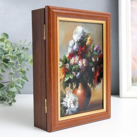 Key "Great Bouquet" Walnut 15x21 cm-1