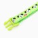 Two -layer collar with fastx "delicious" 30 x 1 cm, green