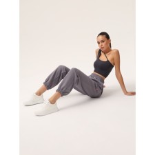 Female top on one shoulder Mirey Top One Shoulder, size 42-44, color graphite