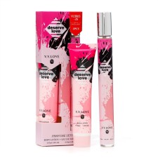 Perfume set Female Deserv Love: Toilet water, 35ml + body lotion, 35ml