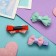 Hair clip "bow" strip, 4 cm, mix