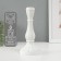 Glass of glass per 1 candle "Anita" White D = 2 cm 10x10x21.5 cm