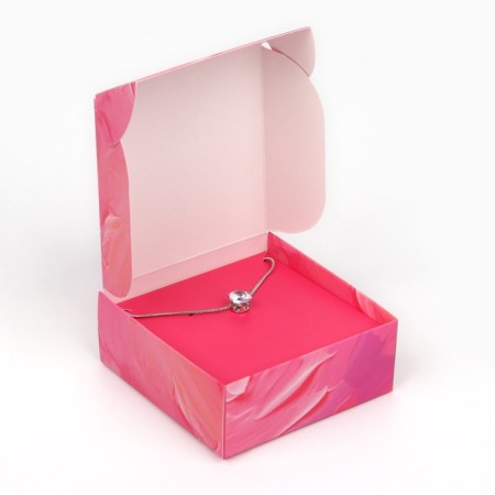 Box for jewelry "Fuchsia", 7.5 x 7.5 x 3 cm-4
