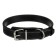 Collar zoonik "premium-classic" Leather double, 51-65 x 3 cm, black