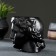 Kashpo - Organizer "David's head" Black with gold, 11x10x11cm