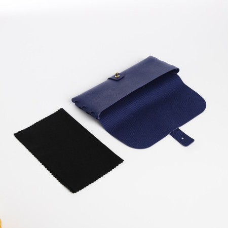 Case for glasses on the clue, the color is blue-3