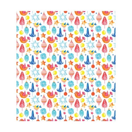A set of napkins for setting the table "Christmas tree decorations", rectangular, size 32x46 cm, 4 pcs-2