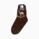 Women's socks, brown color, size 23-25