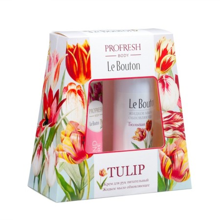 Gift set Le Bouton: hand cream, 75 ml + renewing liquid soap, 200 ml-1