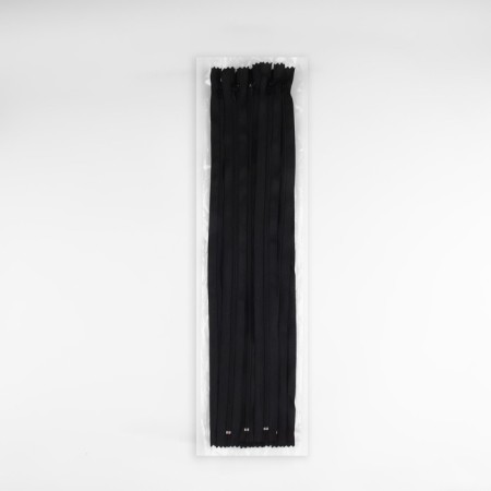 Lightning "Spiral", No. 3, non -proceeding, castle machine, 40 cm, black color-2