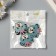 Decor for the creativity of the felt shine "Bear" 4x4 cm