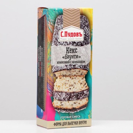 Cupcake "S. Pudov »Coconut with chocolate, 300 g