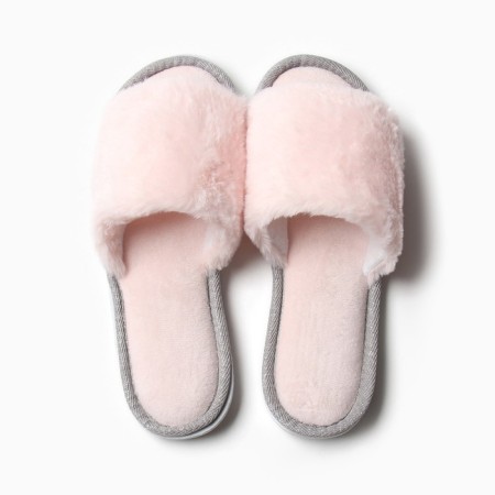 Women's slippers with an open nose size 40-41, color peach-1