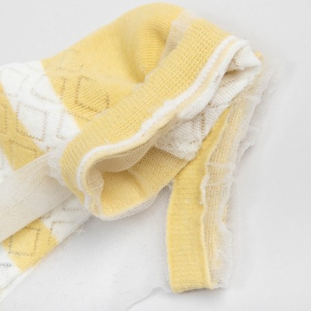 Women's socks glass minku color yellow, size 36-37 (23 cm)-5