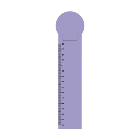 A set of 4 plastic bookmarks Erichkrause "Matt Manga", a 15cm scale, in a package, mix-6
