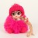 Soft toy "Winter doll" with glasses, on a key fob, 16 cm, color mix