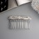 Hair crest "Medea" Bant, 8 × 4 cm, silver