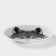 Porcelain plate "Wolf", D = 17.5 cm, white