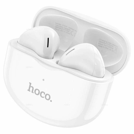 Hoco EW35 TWS headphones, wireless, inserts, BT5.3, 30/250 mAh, microphone, white-5