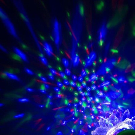 Light device "Flower" 12.5 cm, glow RGB, 220 V, green-3