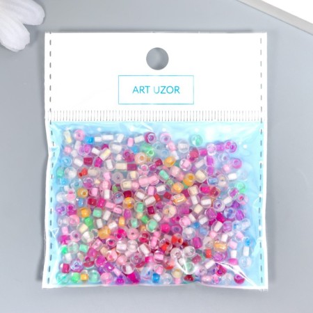 Glass beads 6/0 "Transparent color. Melange" 30 g-2