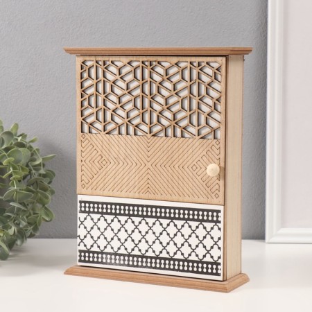 Keywater tree 6 hooks "Geometric pattern" 6.5x20x25.5 cm-1